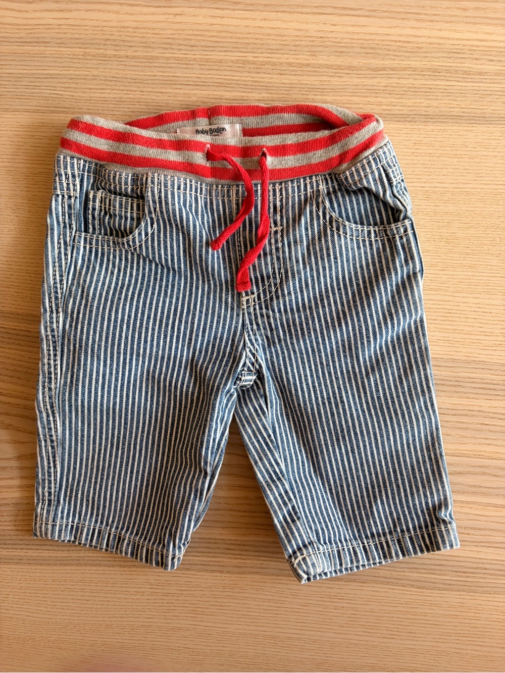 Baby Boden Blue Pinstripe Pants